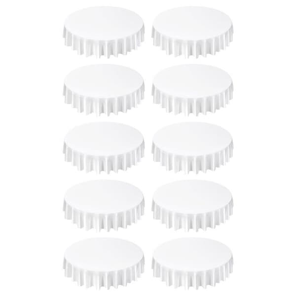 Rundduk - DUOKU - RD-TB-07 - 2286 mm - Fläckresistent - Tvättbar i Maskin - 10-pack Vit