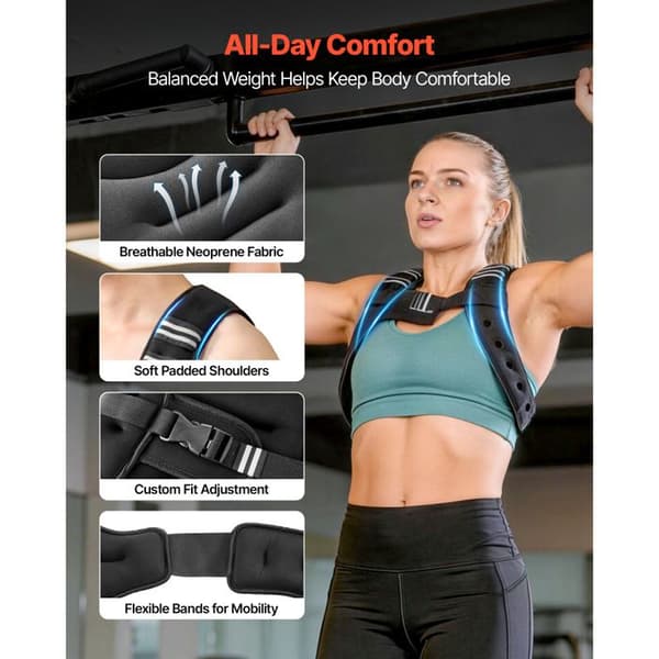 Viktväst - DUOKU - JS-VEST005-7 - 4,67 kg - Neopren - Andningsbar
