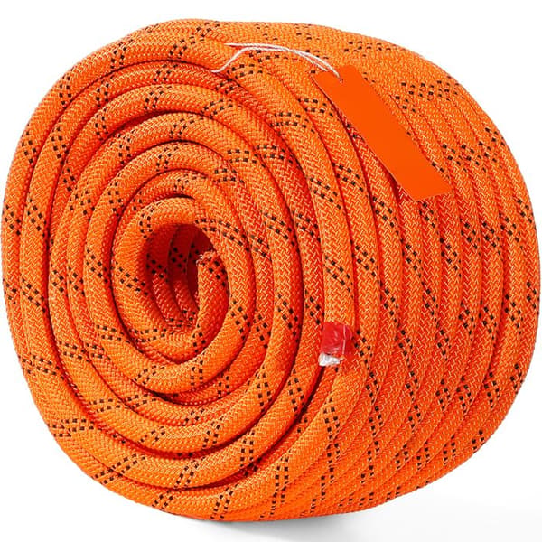 Corde - DUOKU - 1/2" x 120 pi - Polyester - 8000 lb - Punottu orange + svart