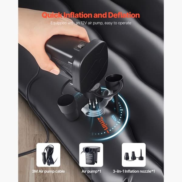 Luftmadrass - DUOKU - X1 - 2 Platser - Bärbar - Med Luftpump