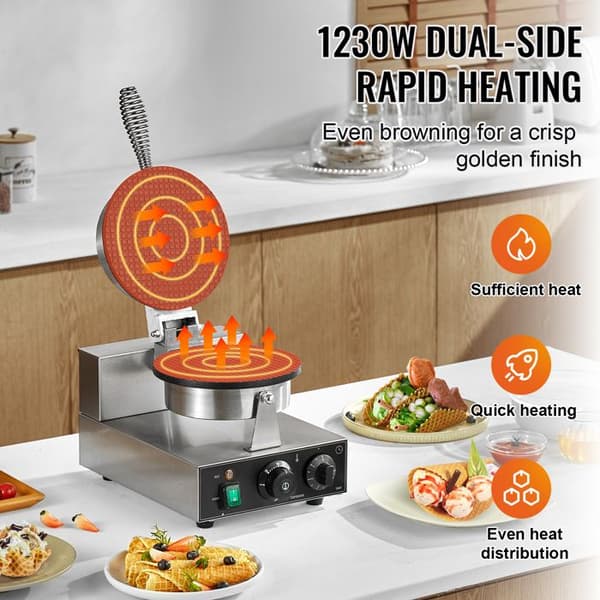 Ismaskine - DUOKU - HT-1A - 1230 W - Rustfrit Stål - Temperaturkontrol pengar
