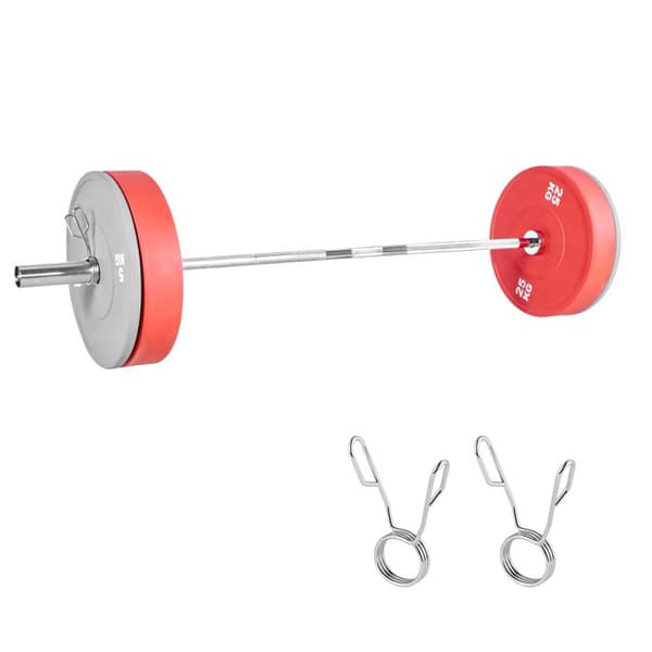 Vægtstang - DUOKU - OB-72 - 180 cm - Krom Stål - Rillestang Krom