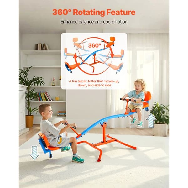 Vippehuske - DUOKU - CD-SS05 - Kapacitet 136 kg - 2 Sæder - Rotér 360°