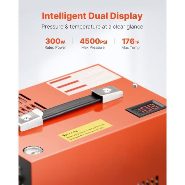Luftkompressor - DUOKU - PCP-Duoku-300W - 30MPa - Portabel - Ventilationskøling