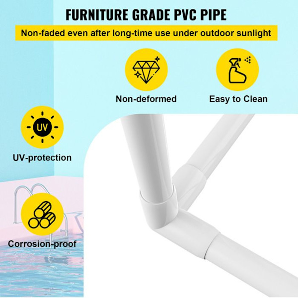 Handduksställ - DUOKU - VV-PTR-T5 - 5 Stänger - PVC - Vit Vit