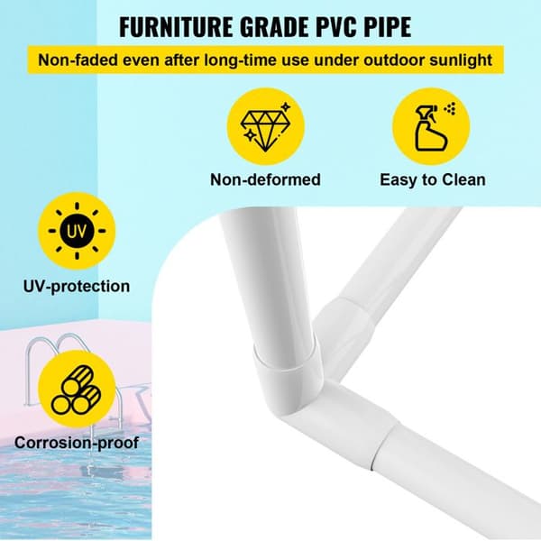 Håndklædeholder - DUOKU - VV-PTR-T5 - 5 Stænger - PVC - Hvid Vit