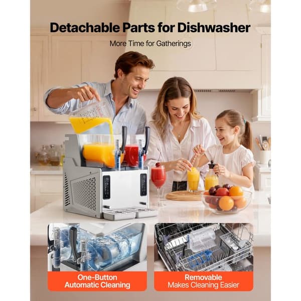 Granita-maskine - DUOKU - X-60 - 2x3 L - 450 W - Selvrensende