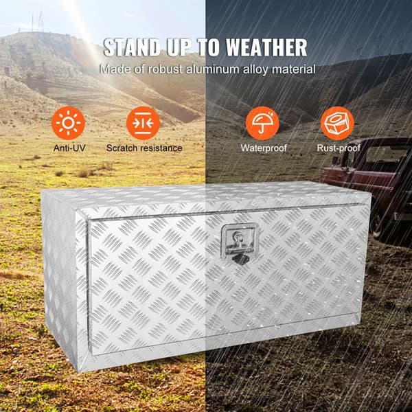 Værktøjskasse - DUOKU - 914 × 355 × 405 mm - Aluminium - Robust - Til Lastbil og Trailer