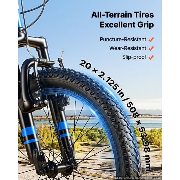 VTT 20 Tum, Terrängcykel för Tonåringar - Duoku - 6 Växlar, Semi-rigid, Lämplig för Stigar, Dubbel Bromssystem