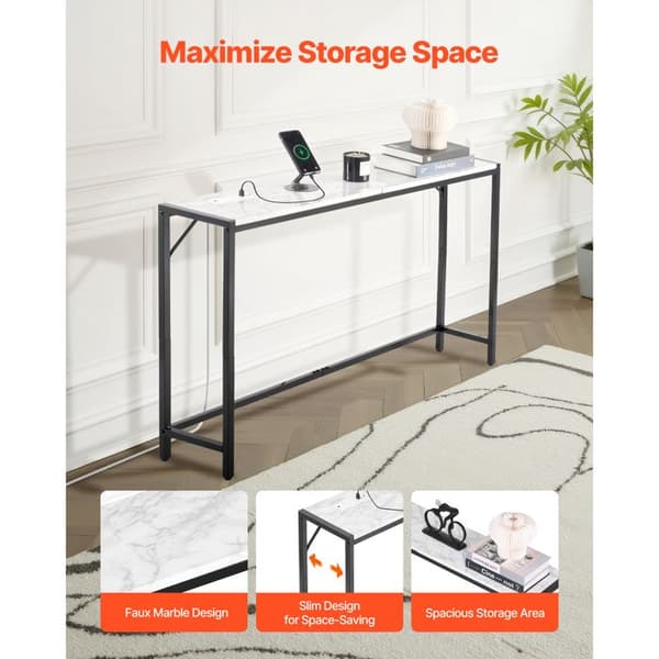 Table Console - DUOKU - Smal Indgangskonsol - Strømudtag - Metal - Moderne Design