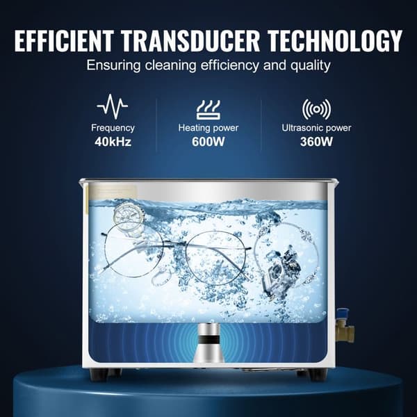 Ultrasonic Cleaner-Duoku-15 L-med Timer, Uppvärmning 600 W, Ultrasonic Effekt 360 W