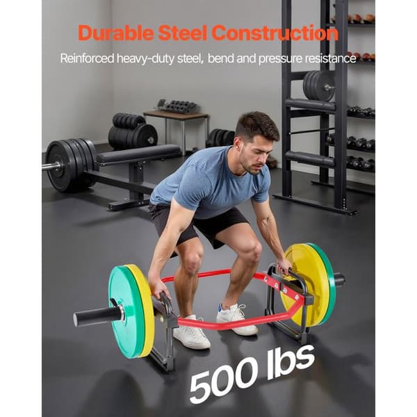 Hexagonal Bar-Duoku-til Plader på 5,1 cm, Belastningskapacitet på 240 kg, Ideel til Squats, Dødløft