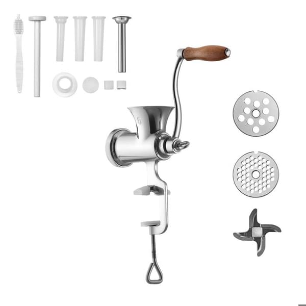 Manuel kødsliber - DUOKU - #5 - Rustfrit stål 304 - Bordklemme - Plader 4,5/8 mm