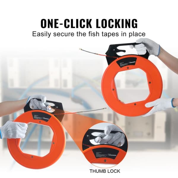 Kabeldragverktyg - DUOKU - JLT-1 - 38,1 m - PET - Optimerat Handtag