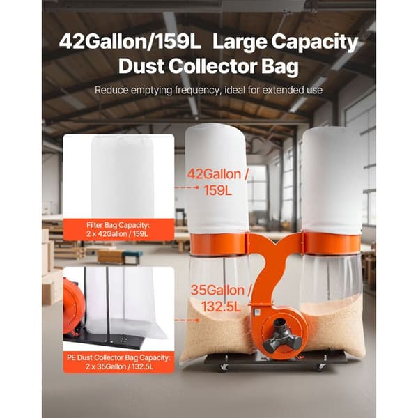 Dammsugare - DUOKU - DC20003 - 3 HK - Mobil system - 132,5 L
