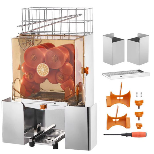Saftpresser - DUOKU - NS-2000E-2 - 120W - Rustfrit Stål - 20 Appelsiner/min