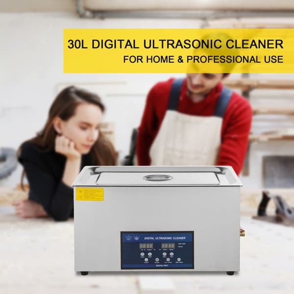 Ultralydsrenser-Duoku-30 L-Rustfrit Stål-med Digital Timer og Smykkerensning