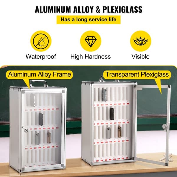 Opbevaringsskab - DUOKU - SY606 - 36 Pladser - Aluminium - Kontor Pengar