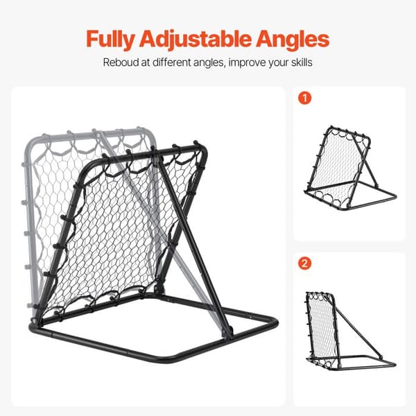 Rebound Net for Soccer-Duoku-34"x34"-Portable and Adjustable for All Ages-Improves Skills