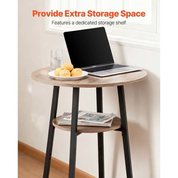 Ensemble Barbord - DUOKU - BTZ-GW-003 - 3 delar (1 bord + 2 stolar) - Höjd 91,5 cm - Svart