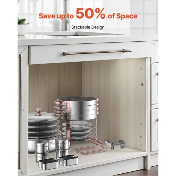 Chauffe-Plat - DUOKU - HZ-831 - 4 kappaletta - Ruostumaton teräs - Roseekulta