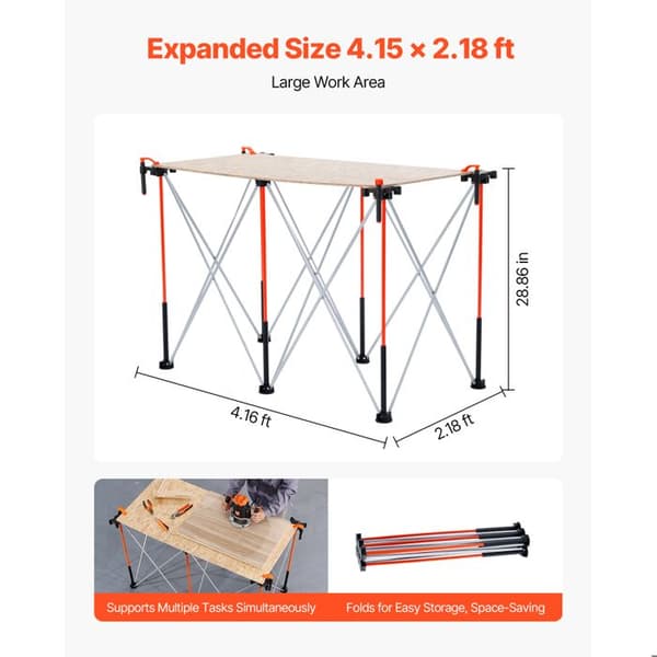 Fällbart Chassi - DUOKU - SNT-6 - Robust Arbetsstöd - 1135 kg - Idealiskt för Garage/Verkstad