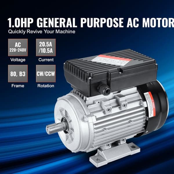 Elmotor - DUOKU - 0,75 kW - Enfase - 1400 omdr./min - Luftkompressor