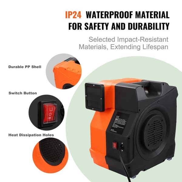 Blæser - DUOKU - S-U11 Multi - 1100W - 770 m³/h - Robust til Oppustelige Slotte