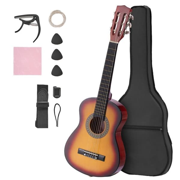 Klassisk Gitarr - DUOKU - M5126 - 78 cm - Komplett Set - Nylonsträngar Solstråle