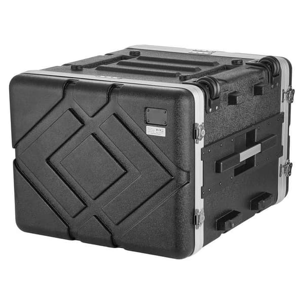 Mallette Rack 8U Lite 480 mm-Duoku-för Förstärkare, Ljudutrustning, DJ-mixer, i ABS, Bärbar