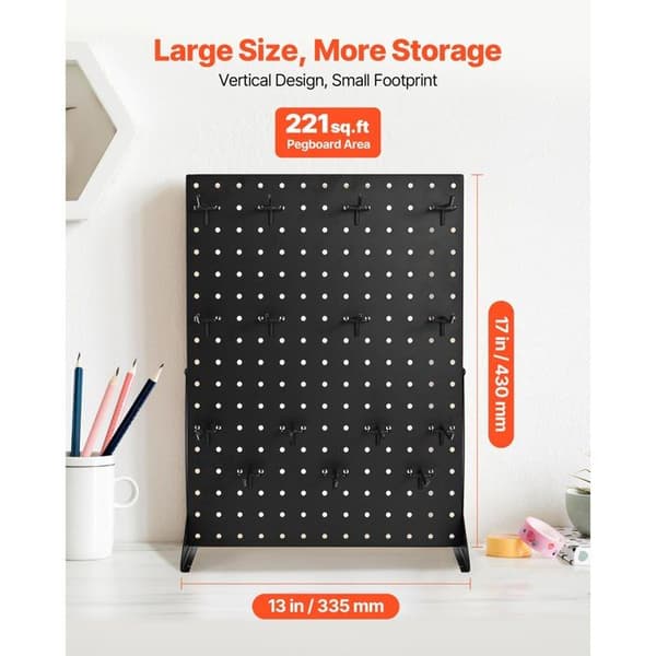 Præsentationsstander Perforerede Paneler-Duoku-44 x 33,5 cm-Perforeret Opbevaringspanel i Koldvalset Stål til Dagligvarer