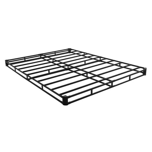 Sengebund - DUOKU - Queen Size Sengramme - Vaskbart Stof - Robust Metalstruktur - 2 Pladser