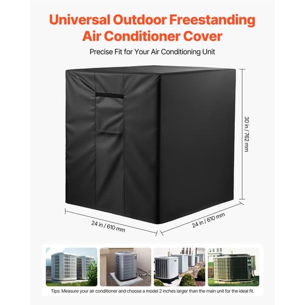 Ulkokliimatisointisuojus-Duoku-61 x 61 x 76,2 cm-Kolme kerrosta kosteudenkestävä polyesterikangas