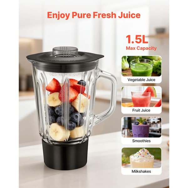 Multifunktionskøkkenrobot - DUOKU - SM-1503BML - 5,7 L - 1500 W - Hakker og Blender