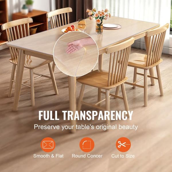 Skyddsdyna - DUOKU - 91,4 x 182,9 cm - PVC 1,5 mm - Transparent - Rektangulär Transparent
