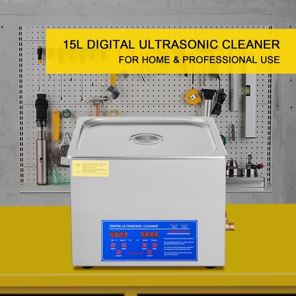 Ultralydsrenser - DUOKU - 15 L - Rustfrit stål - Digital timer & opvarmning - Rengøring af smykker Rostfritt stål