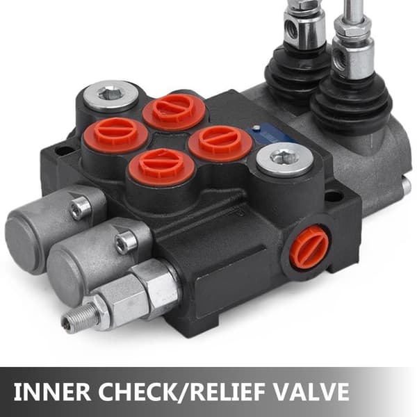 Hydraulisk Ventil - DUOKU - 2 Skuffer - 11 GPM - Tryk 248 bar - Justerbar Ventil