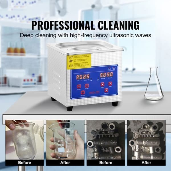 Professionel ultralydsrenser - DUOKU - Duoku 0,3L - 40 kHz - Opvarmning 100W - Rustfrit stål