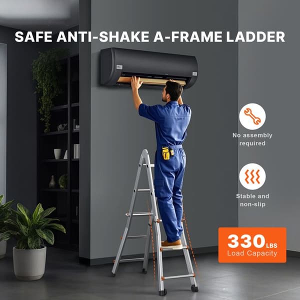 Teleskopstige - DUOKU - 10 ft A-ramme - Aluminium - Sammenfoldelig kompakt - Belastning 150 kg