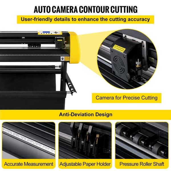 Vinylafskærer - DUOKU - Plotter 34" - LCD-Skærm - 3 Blade - Til Privat og Professionelt Brug