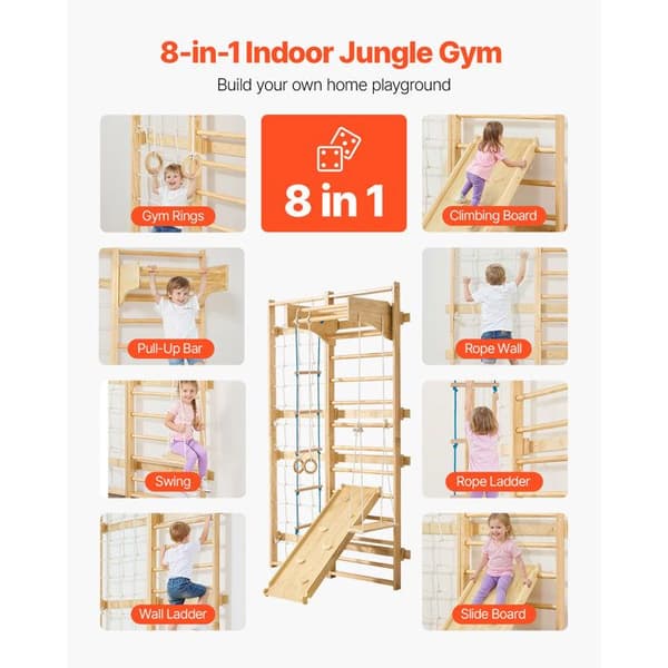 Robust Træ Espalier-Duoku-12 Niveauer-100 kg Belastning-til Alsidig Brug