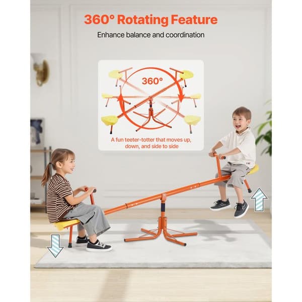 Gungbräda - DUOKU - Modell 84019 - Kapacitet 45,4 kg - Rotation 360° - 2 platser
