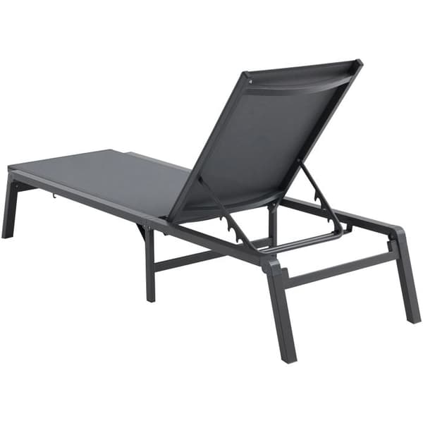 Ute Sängsoffa - DUOKU - Modell 6151 - Justerbar 5 Positioner - Fällbar - Mörkgrå Aluminium Mörkgrå
