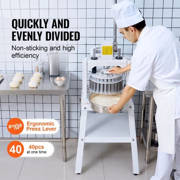 Dough Divider - DUOKU - XZ-40 - 40 stycken - 30–140 g - Rostfritt stål 304