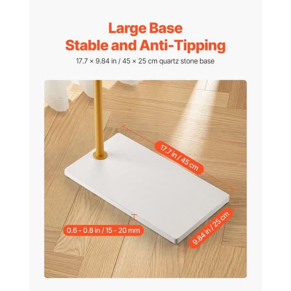 Stativ til hatte - DUOKU - GH-L619 - 3 Runde Krog - Base i Kvarts - Metal