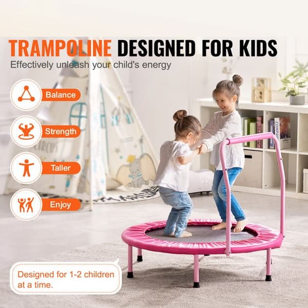 Trampoliini - DUOKU - 36 tuumaa - Taivutettavissa - Kahvalla - Lapsille