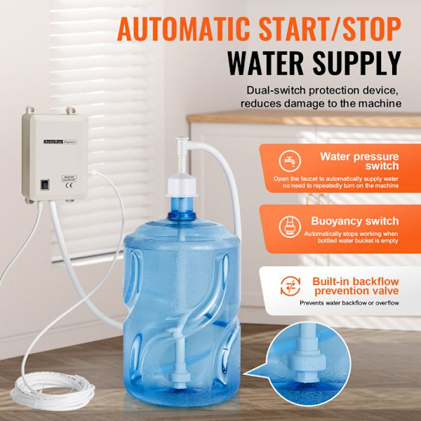 Vattendistributionssystem för flaskor-Duoku-5 Gallon-Elektrisk Automatisk Vattendistributionssystem
