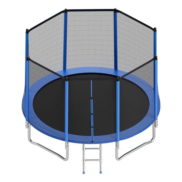 Trampolin - DUOKU - Runde 427 cm - Rustfrit Stål - Belastning 204 kg - Sikkerhedsnet