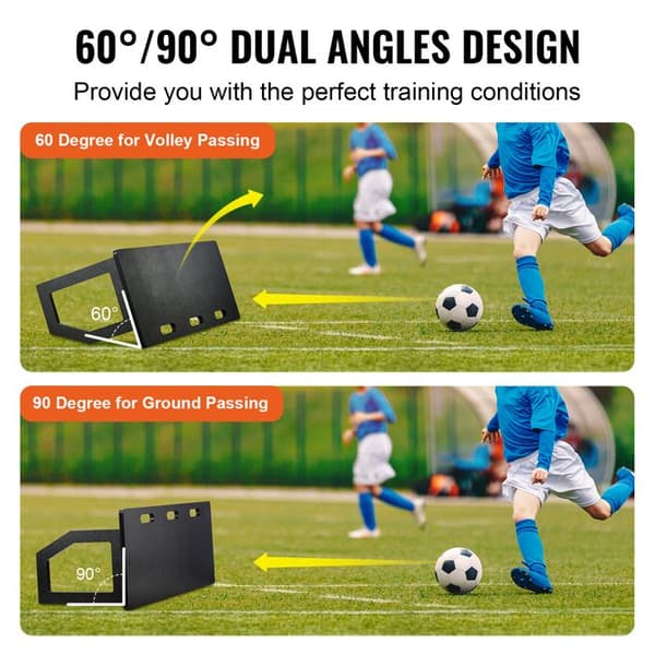 Fodbold Rebound Panel - DUOKU - 40"X16" - Bærbar Sammenklappelig - HDPE - Børnetræning