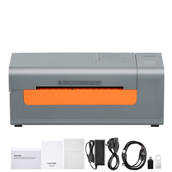Etiketprinter - DUOKU - Y486 - 203 DPI - 150 mm/s - Direkte termisk - Grå